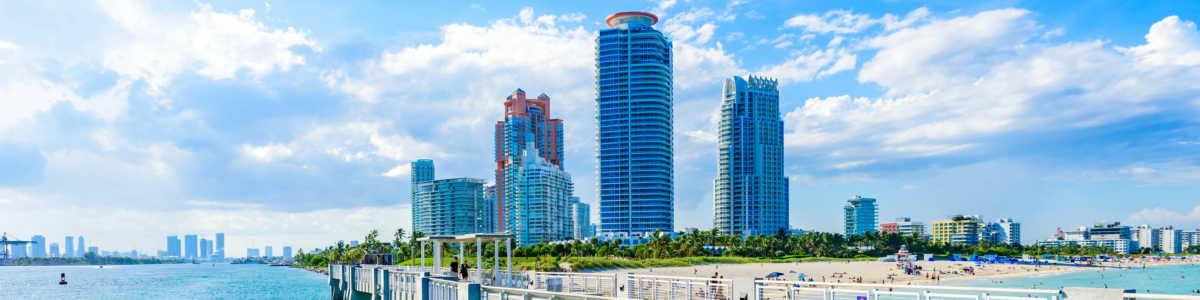 Miami skyline waterfront